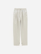 Ecru Stripe Helio Pant Mens Drawstring Lightweight Striped Pants Pleated Noyoco Clothing