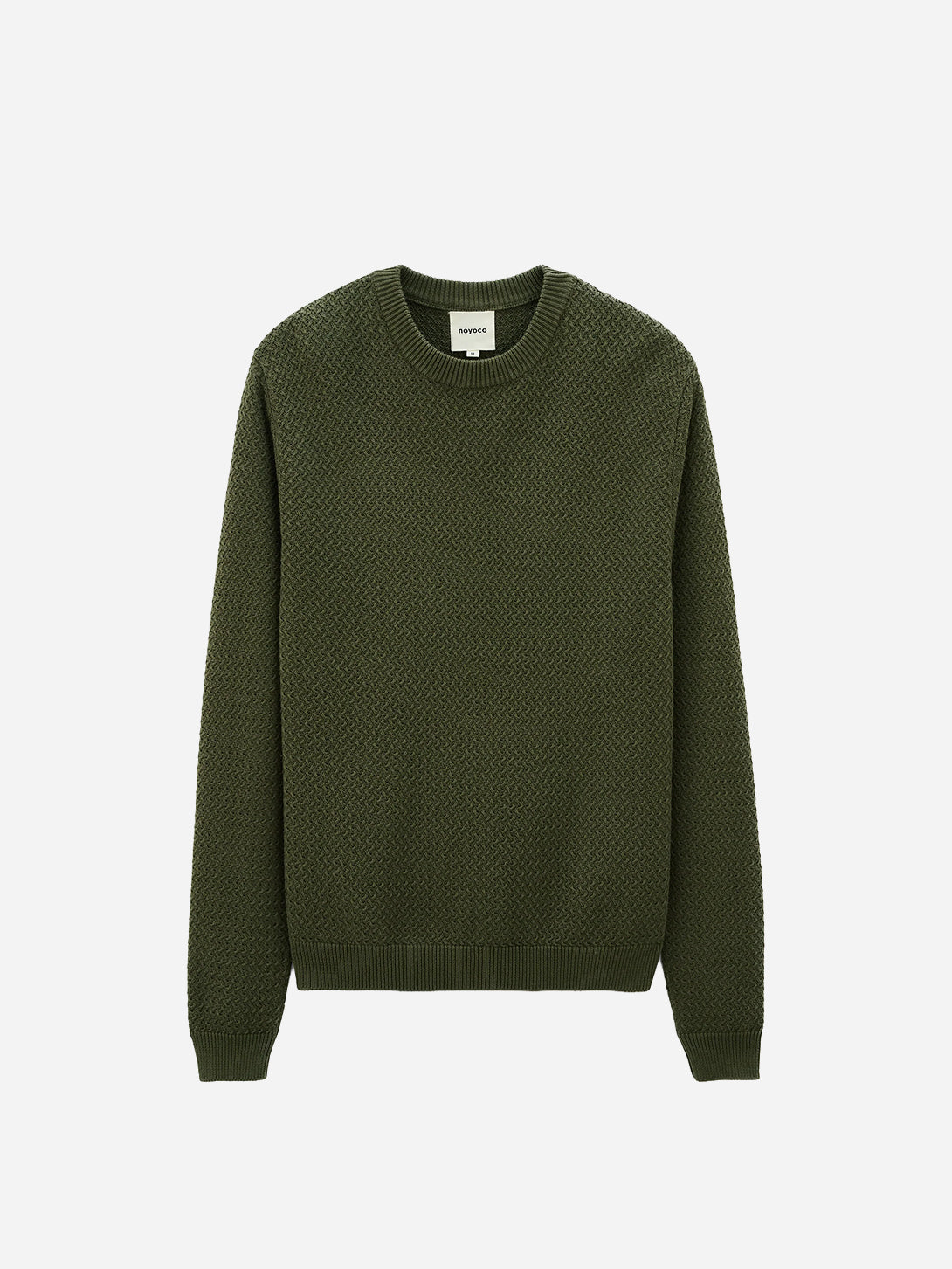 Khaki Roma Sweater Mens Knit Crewneck Sweater Noyoco Clothing 