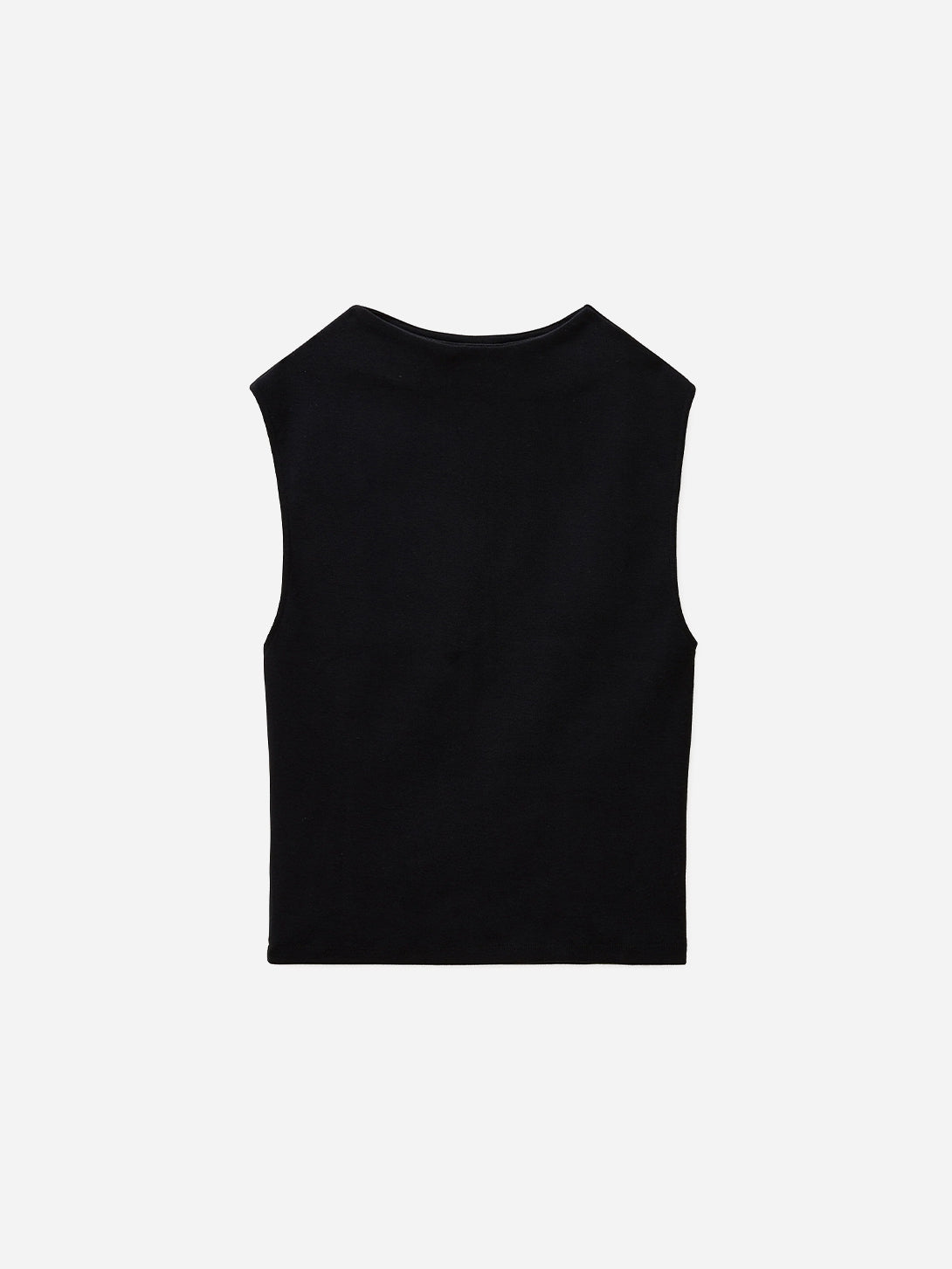 Black Elba Tank Womens Cotton Sleeveless Tank Top Shirt 