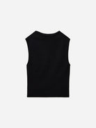 Black Elba Tank Womens Cotton Sleeveless Tank Top Shirt 