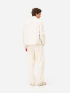 Ecru Arizona Jacket Mens Button Up Collared Jacket White Noyoco Mens Clothing 