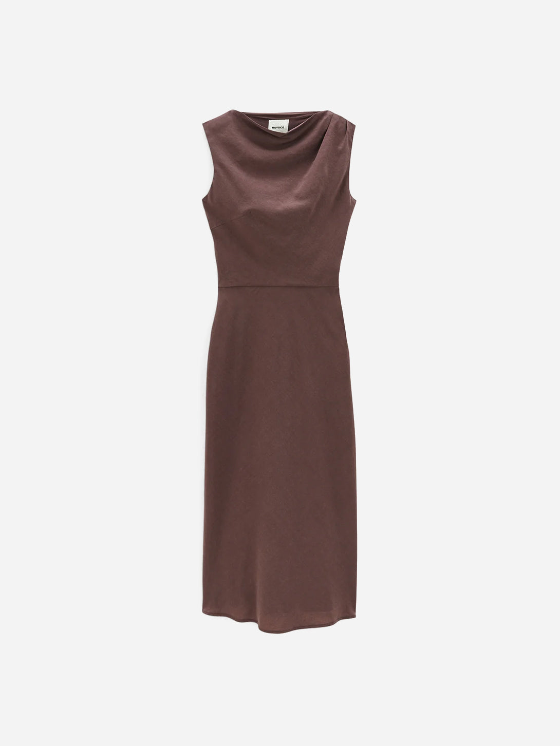 Brown Kalmar Dress Womens Sleeveless Long Dress Noyoco Clothing 