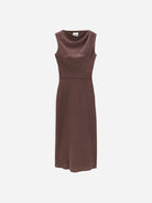 Brown Kalmar Dress Womens Sleeveless Long Dress Noyoco Clothing 
