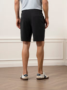 Black Bklyn Scuba Shorts Mens Comfort Drawstring Soft Shorts Loungewear 