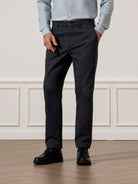 Modern Black Rider Stretch Chino Mens Tapered Fit Casual Khaki Chino Pant