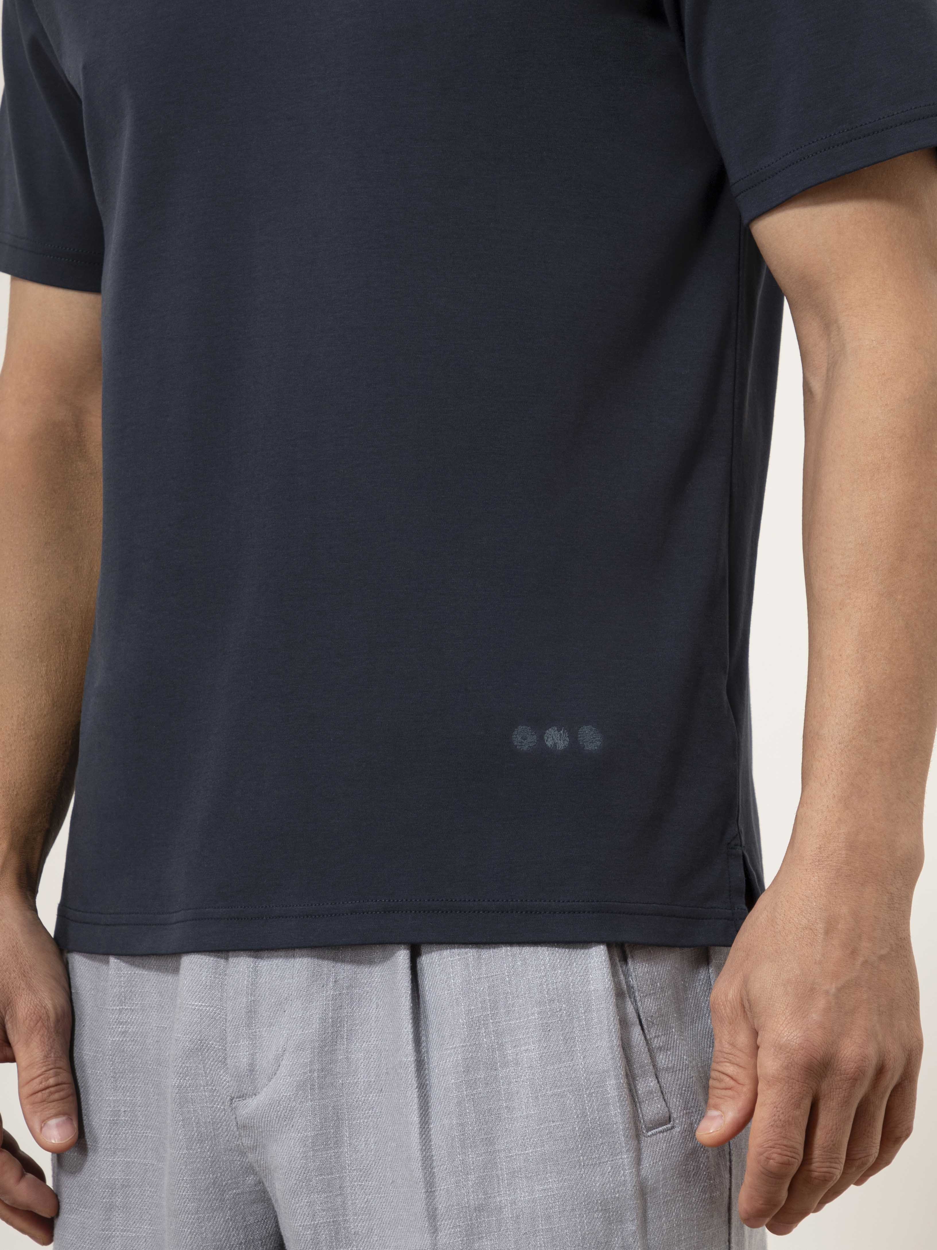 Steel Blue Modern Ramie Cotton Shorts Mens Pleated Blue Chino Shorts 