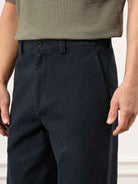 Dk Navy Wythe Herringbone Trousers Mens Herringbone Pattern Navy Trousers Straight Fit Trouser Pants 