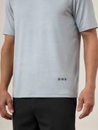 Steel Blue Heather Village Motion SS Tee Mens Basic Short Sleeve Tee Shirt ONS Clothing 