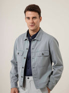 Steel Blue Elliot Washed Trucker Jacket Mens Light Wash Trucker Jacket Button Closure Collared Mens Denim 