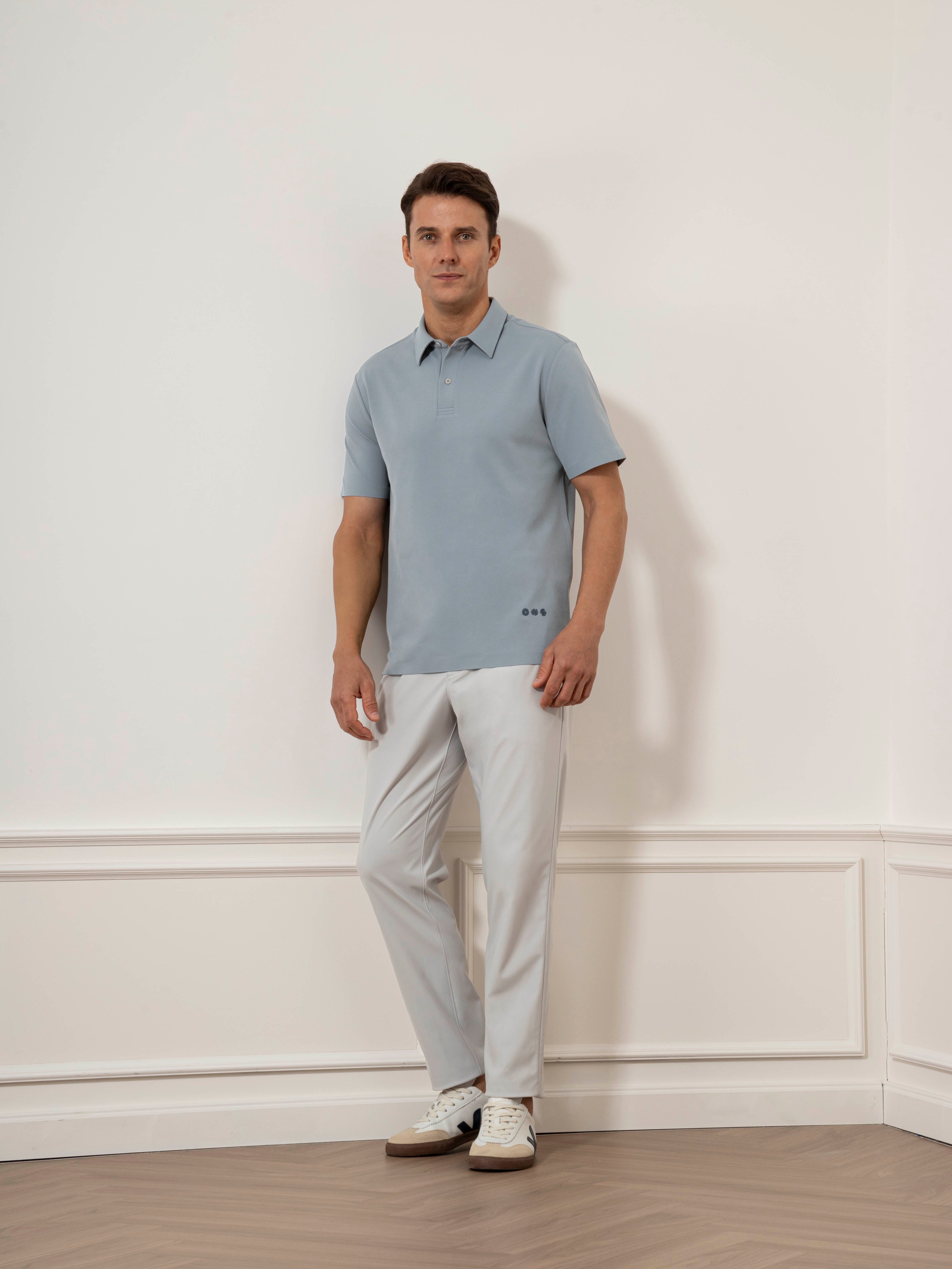 Steel Blue Bennett Motion Polo Mens Collared Polo Shirt Polyester Stretch ONS Clothing 