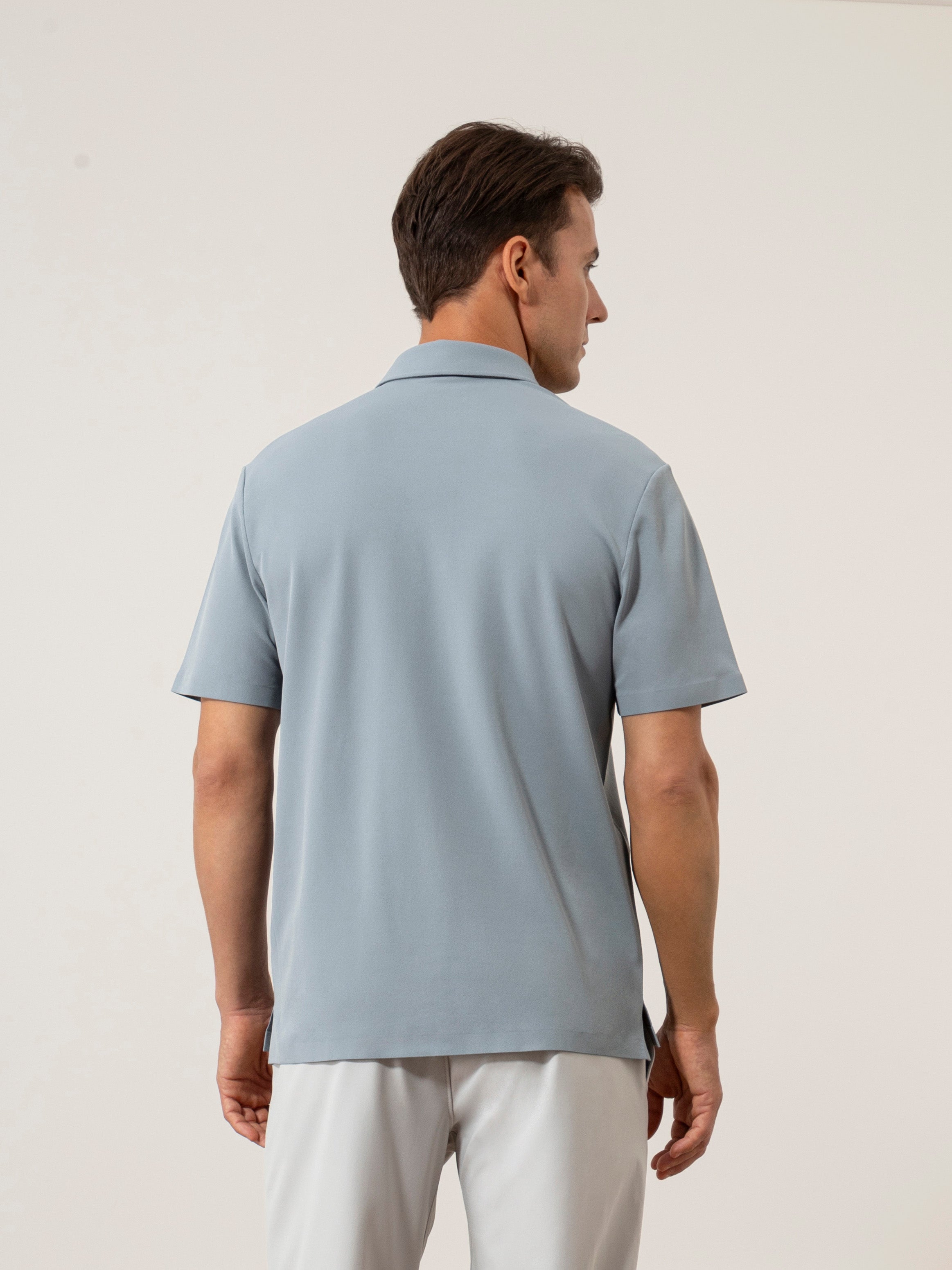 Steel Blue Bennett Motion Polo Mens Collared Polo Shirt Polyester Stretch ONS Clothing 
