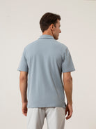 Steel Blue Bennett Motion Polo Mens Collared Polo Shirt Polyester Stretch ONS Clothing 