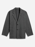 Charcoal Heather Murray Heather Twill Blazer Mens Blazer Suit Jacket 