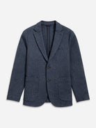Navy Heather Perry Woolly Waffle Blazer Mens Blazer Suit Jacket Outerwear ONS Clothing