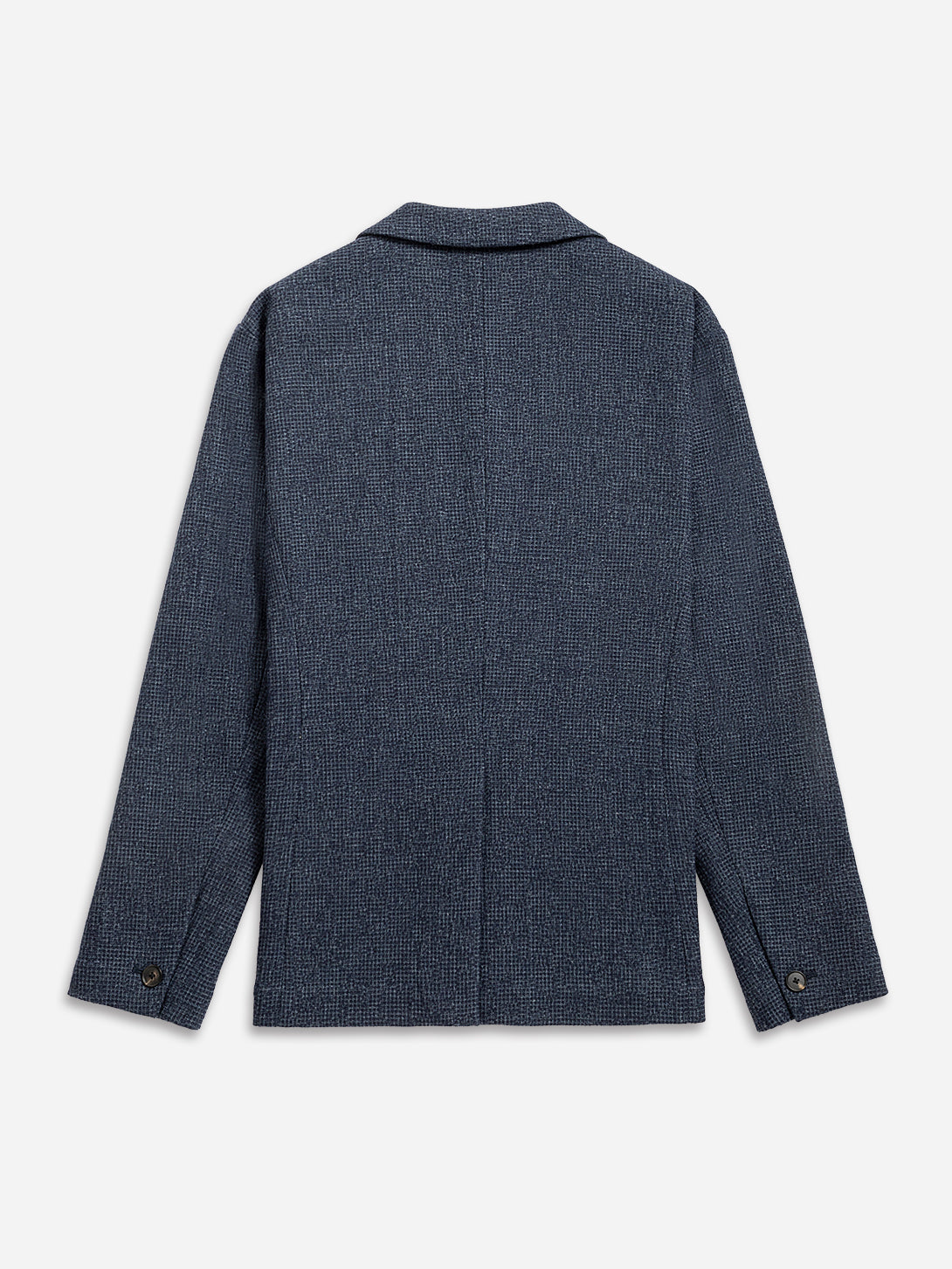 Navy Heather Perry Woolly Waffle Blazer Mens Blazer Suit Jacket Outerwear ONS Clothing