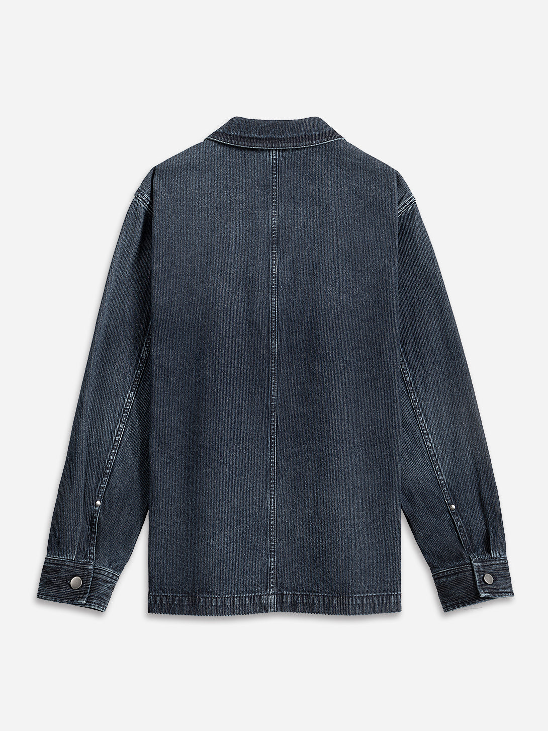 Dk Indigo Remi Ripple Denim Jacket Denim Button Up Jacket Outerwear ONS Clothing 