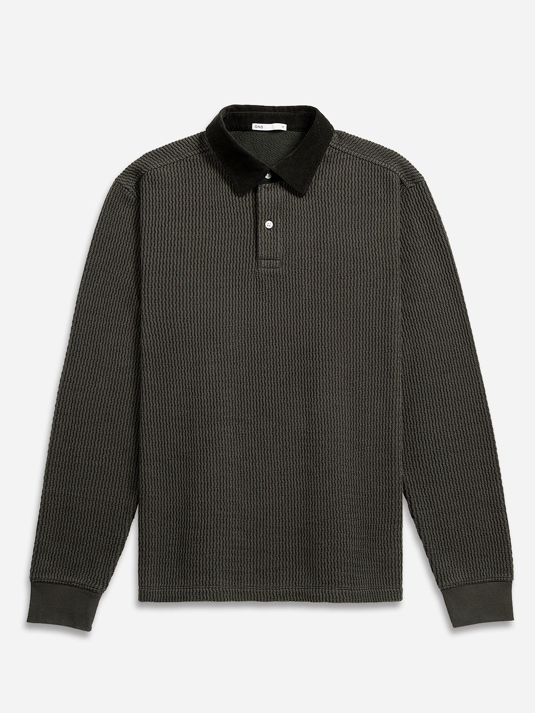 Peat Lind Jacquard Rugby Polo Mens Long Sleeve Rugby Polo Shirt ONS Clothing 