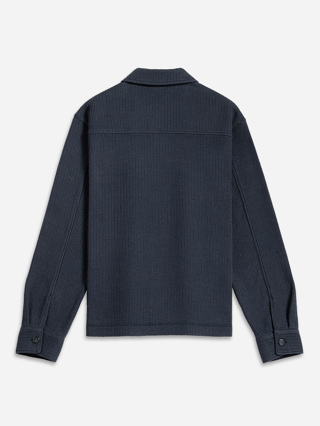 Navy Beacon Crochet Cardigan Mens Knit Button Up Cardigan Shirt ONS Clothing