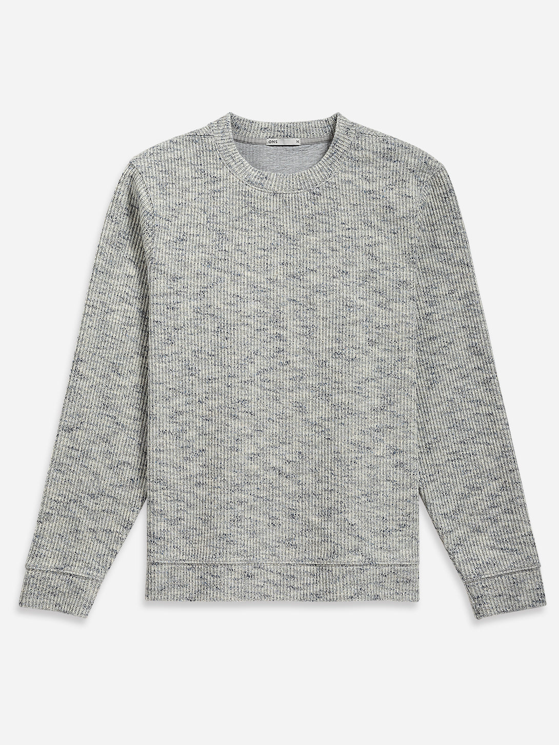 Cloudy Grey Astor Cloud-Knit Sweatshirt Mens Lightweight Pullover Sweatshirt ONS Clothing