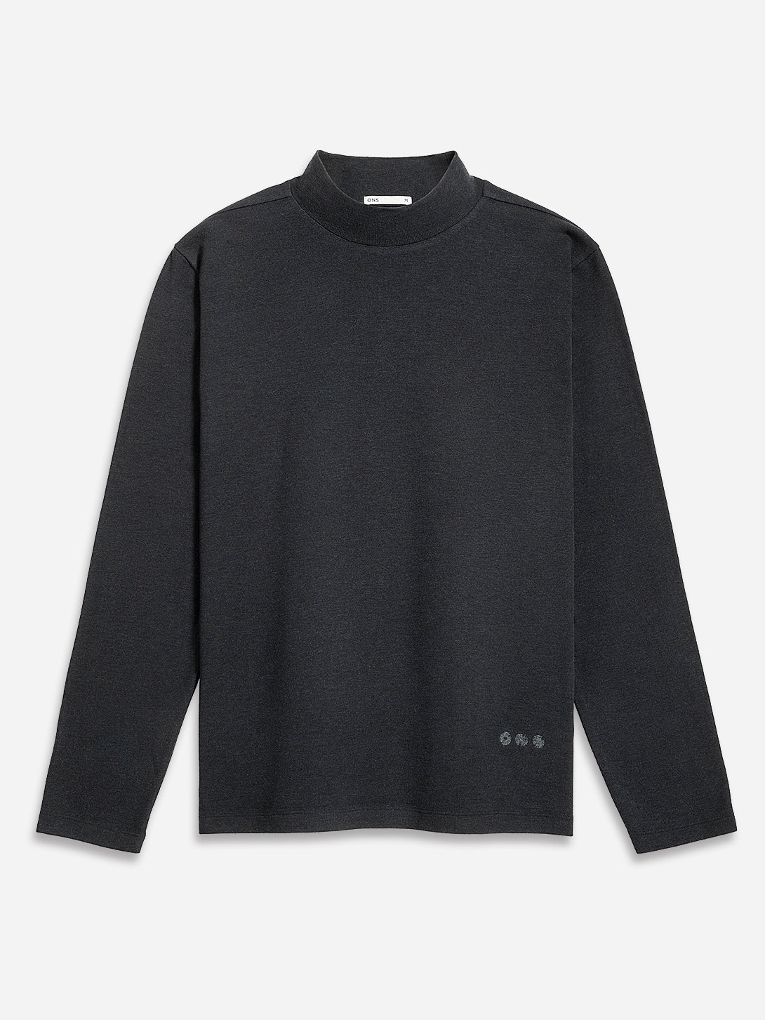 Dk Navy Acton Mock Neck Tee Mens Long Sleeve Lightweight T Shirt Mock Neck Pullover ONS Clothing