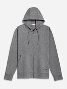 Grey Heather Harper Woolly Zip Hoodie Mens Zip Up Knit Hoodie Loungewear 