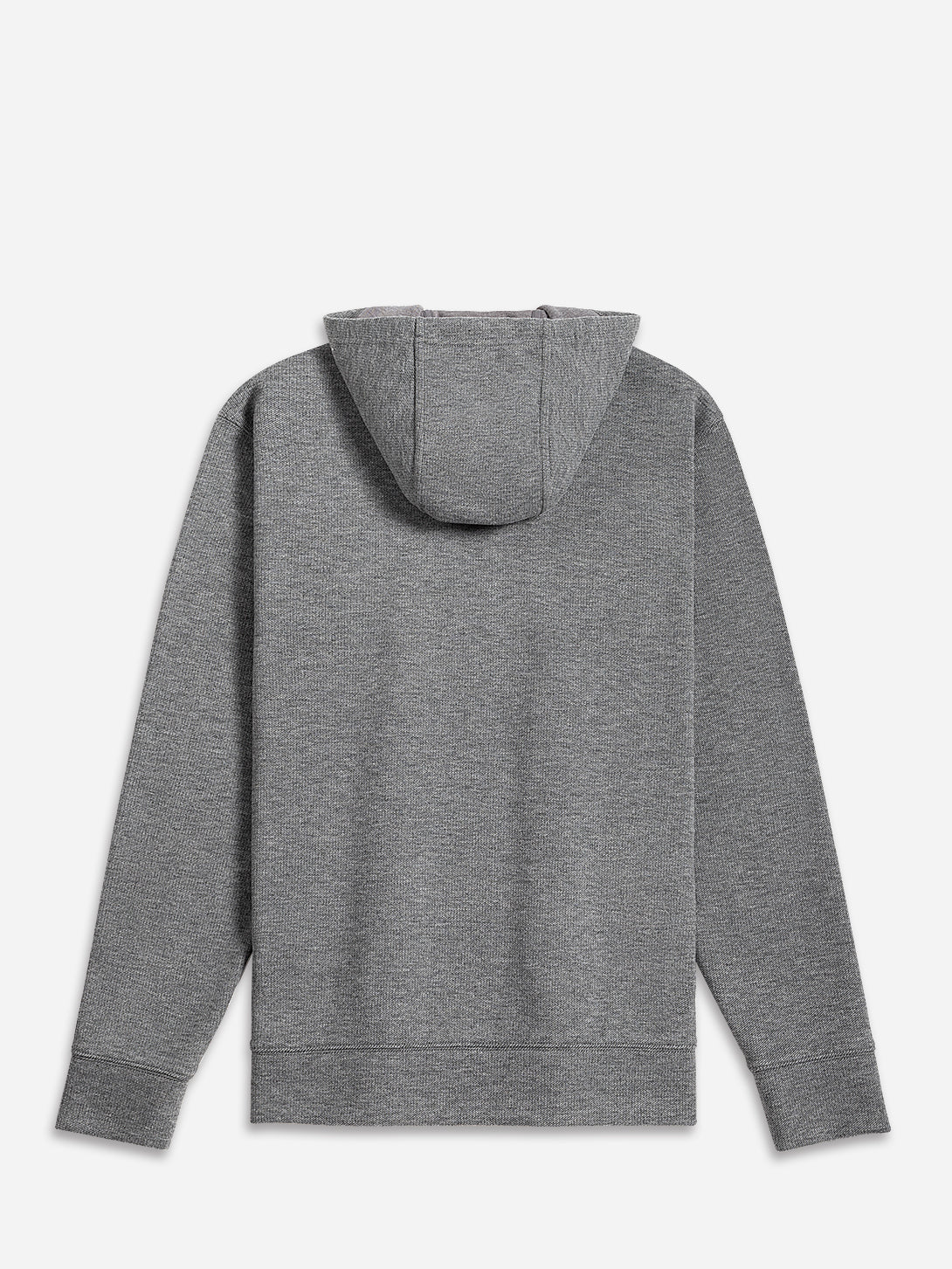 Grey Heather Harper Woolly Zip Hoodie Mens Zip Up Knit Hoodie 