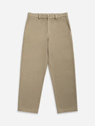 Khaki Wythe Brushed Cotton Trousers Mens Straight Fit Khaki Trouser Pants ONS Clothing