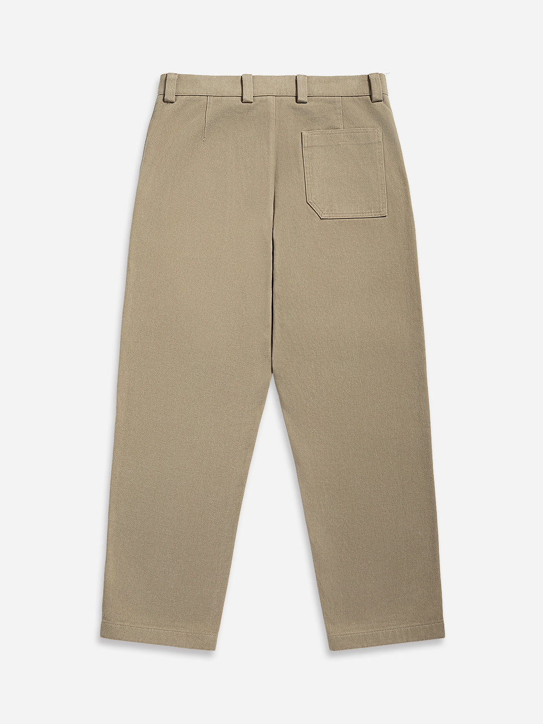 Khaki Wythe Brushed Cotton Trousers Mens Straight Fit Khaki Trouser Pants ONS Clothing