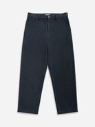 Shadow Navy Wythe Brushed Cotton Trousers Mens Straight Fit Khaki Trouser Pants ONS Clothing