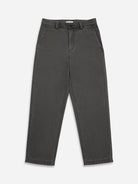 Dk Coffee Wythe Washed Herringbone Trousers Mens Straight Fit Trouser Pants ONS Clothing