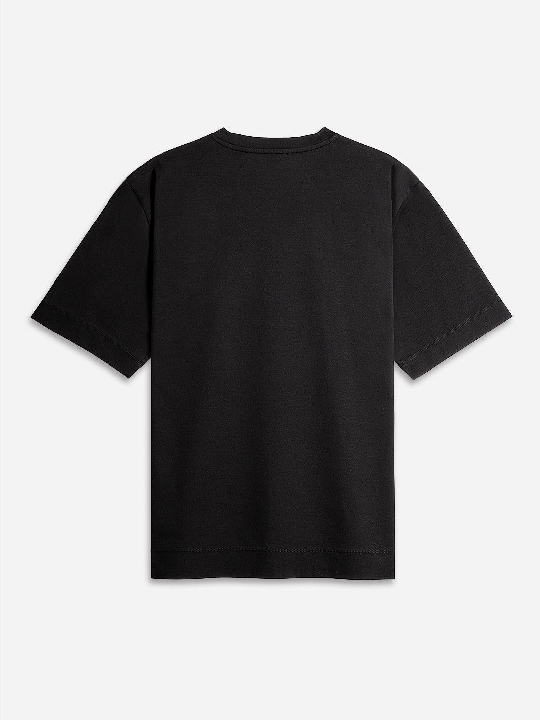 Black Baseile Pocket Tee Mens Relaxed Fit Crew Neck Tee Chest Pocket ONS Clothing 