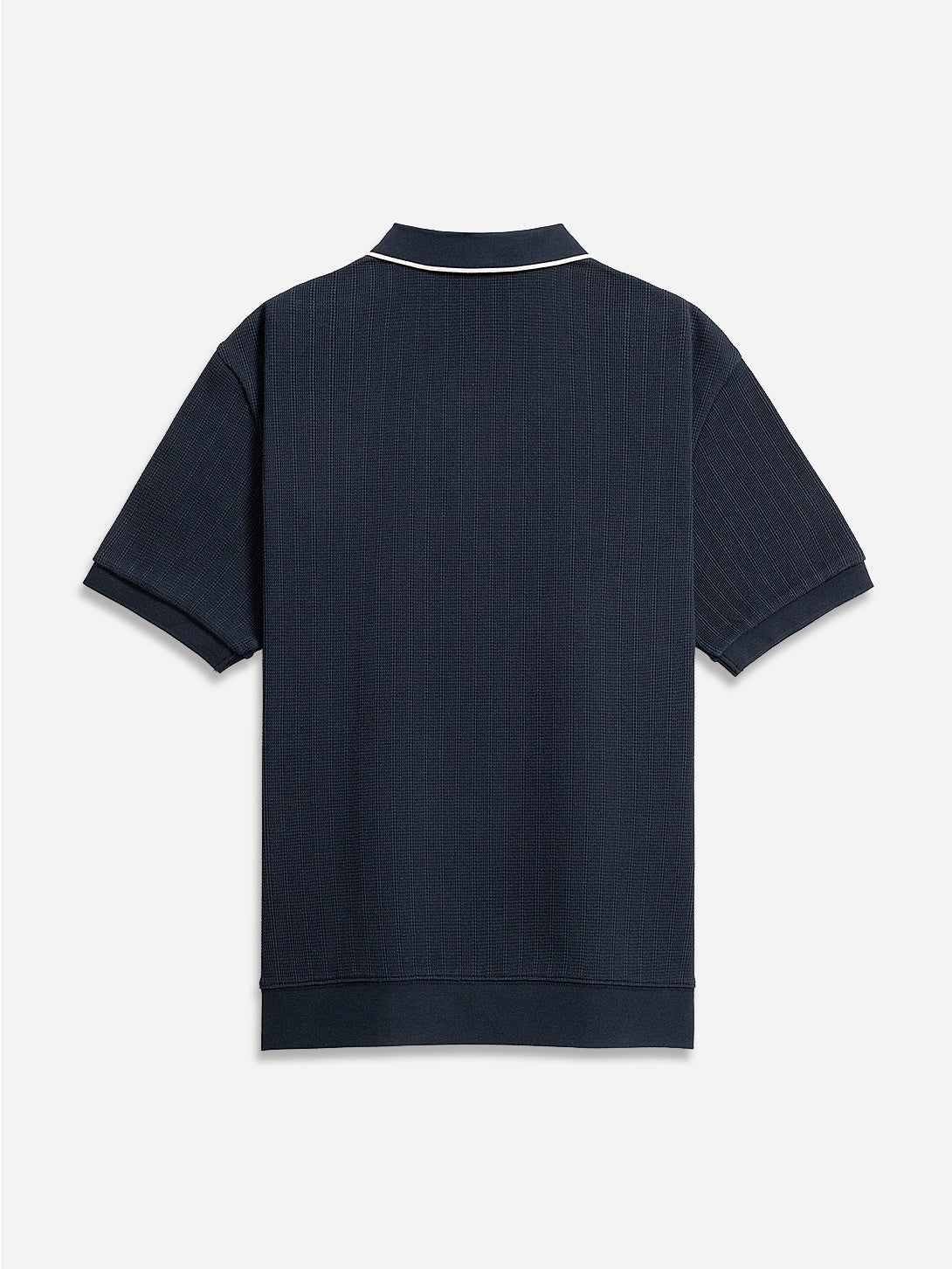 Navy Lind Tipping Polo Mens Knit Polo Short Sleeve Polo Shirt ONS Clothing