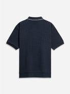 Navy Lind Tipping Polo Mens Knit Polo Short Sleeve Polo Shirt ONS Clothing