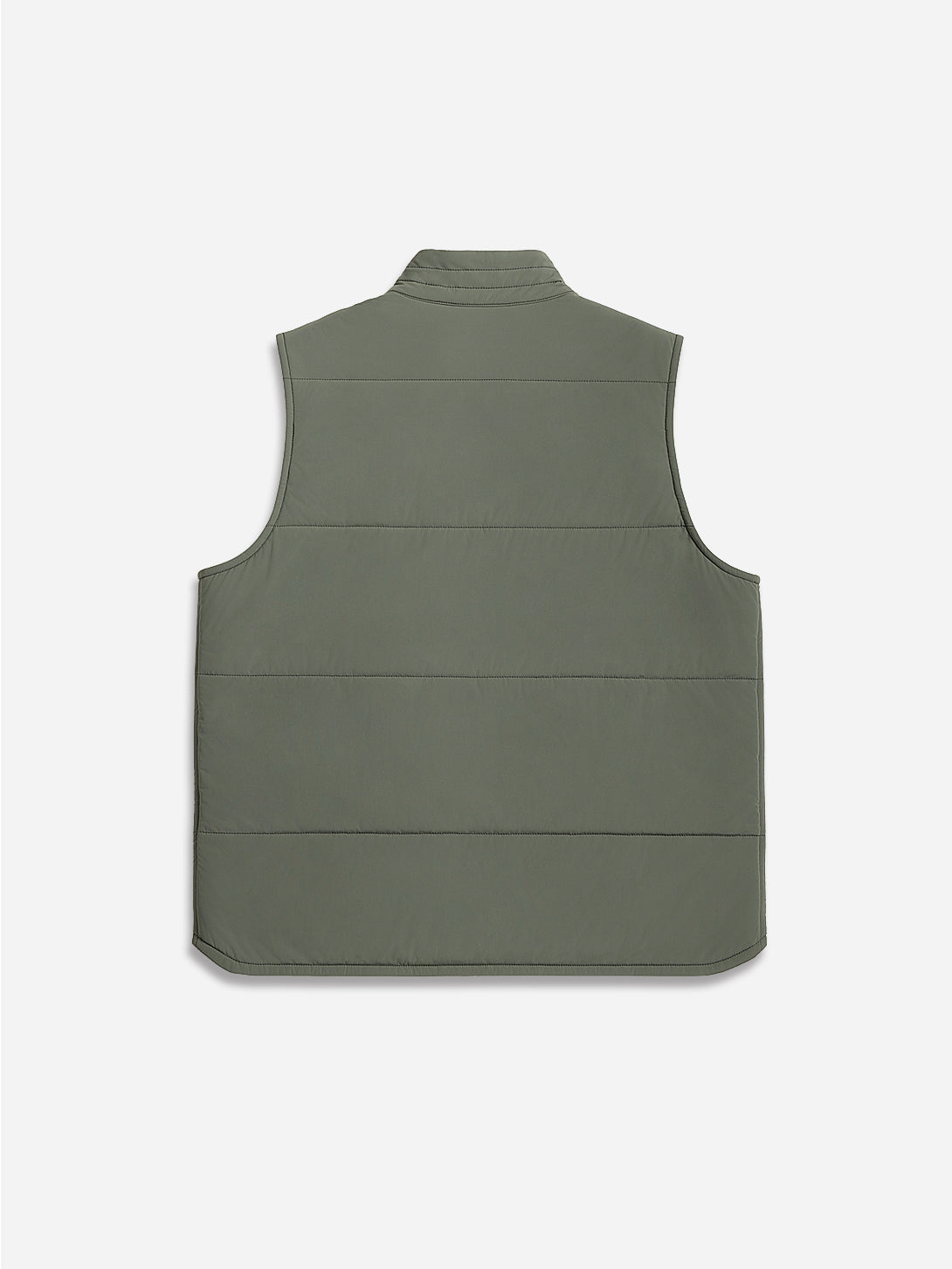 Smoke Olive Vertex Featherweight Vest Mens Lightweight Zip Up Vest Outerwear ONS Clothing