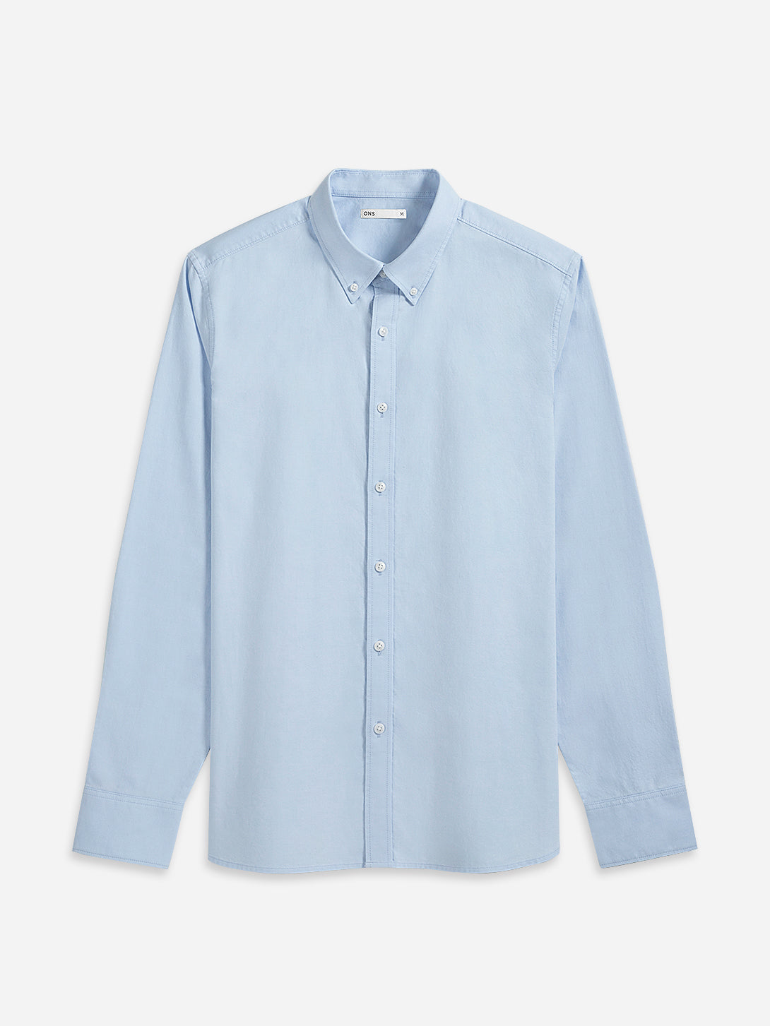 Lt Blue Fulton Oxford Shirt Mens Woven Button Down Oxford Shirt Collared ONS Clothing