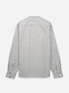 Lt Grey Heather Aleks Heather Oxford Shirt Mens Oxford Cotton Band Collar Woven Shirt ONS Clothing