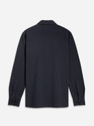 Dk Navy Darcy Jacquard Stripe Shirt Mens Button Up Woven Shirt ONS Clothing 