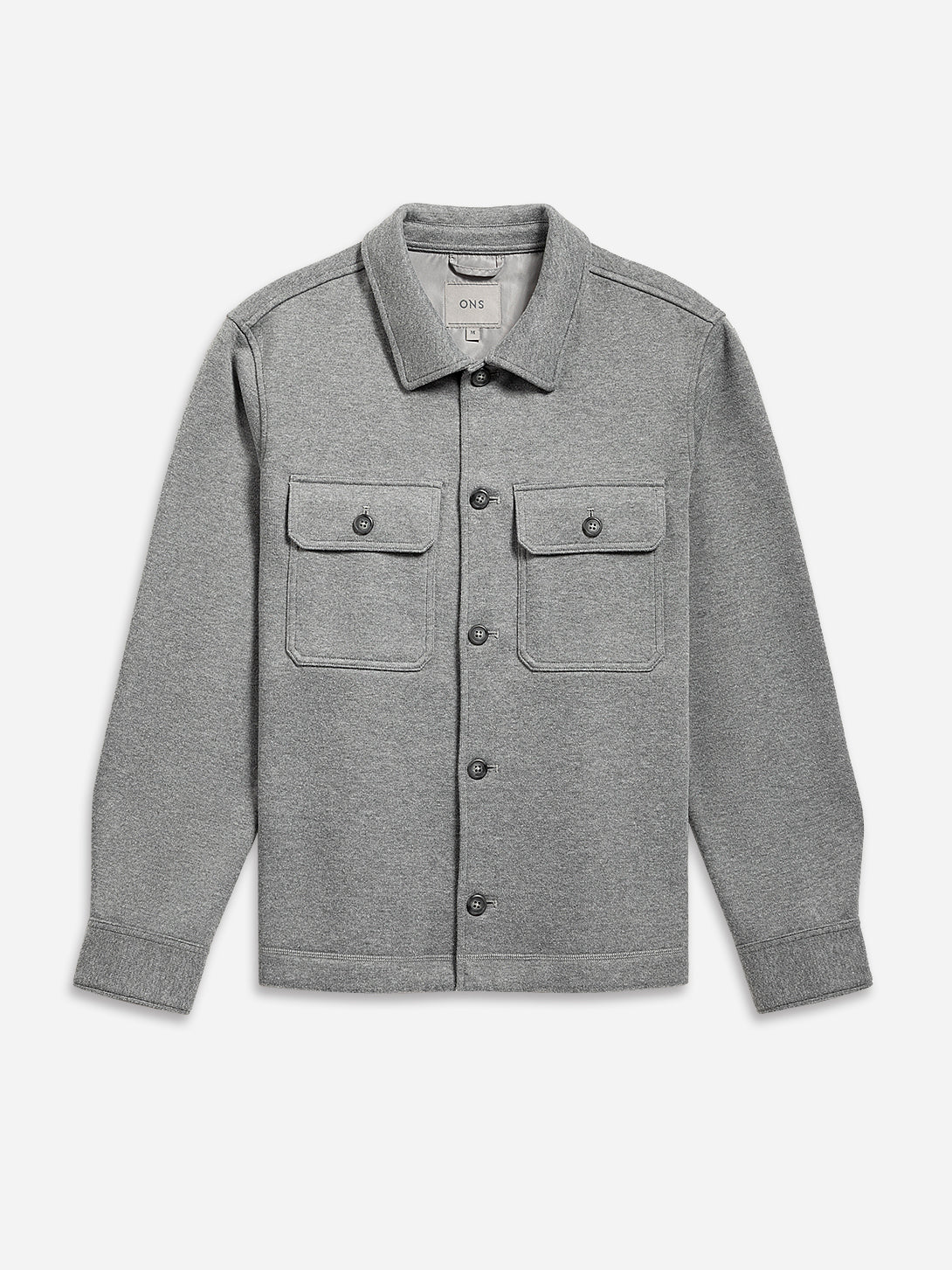 Grey Heather Corsa Woolly Overshirt Mens Layering Overshirt ONS Clothing