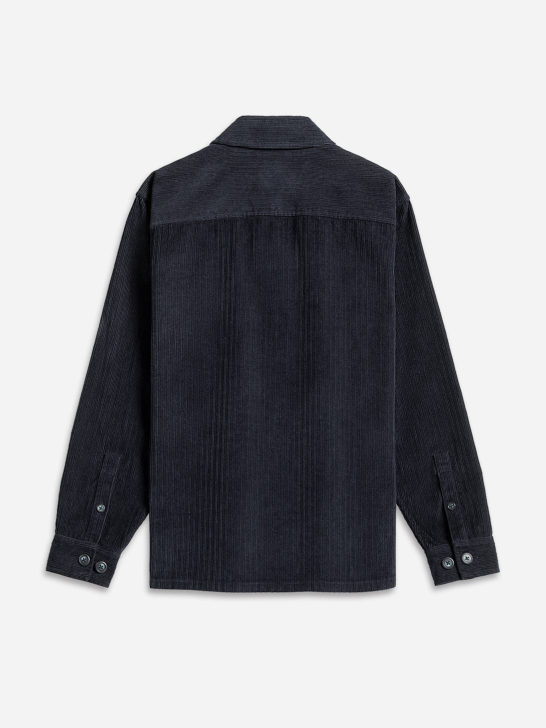 Dk Navy Vance Novelty Corduroy Overshirt Mens Corduroy Lightweight Button Up Woven Shirt ONS Clothing