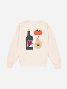 Crème Sweat Lunch Times Crew Neck Pullover Sweatshirt Logo Olow Clothing 