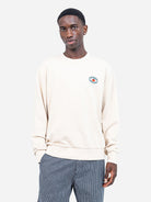 Crème Sweat Lunch Times Crew Neck Pullover Sweatshirt Logo Olow Clothing 