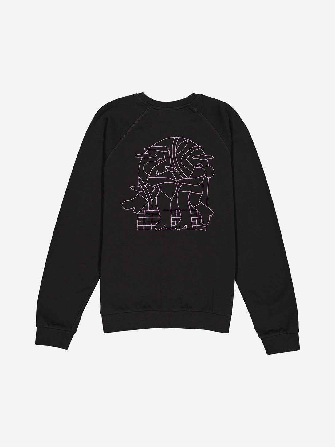 Noir Carbone Sweat Party Black Cotton Pullover Sweatshirt Logo Olow Clothing 