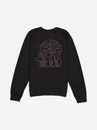 Noir Carbone Sweat Party Black Cotton Pullover Sweatshirt Logo Olow Clothing 