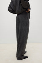 Mid Grey Melange Opal Woman Pant Womens Pleated Pants The New Society 