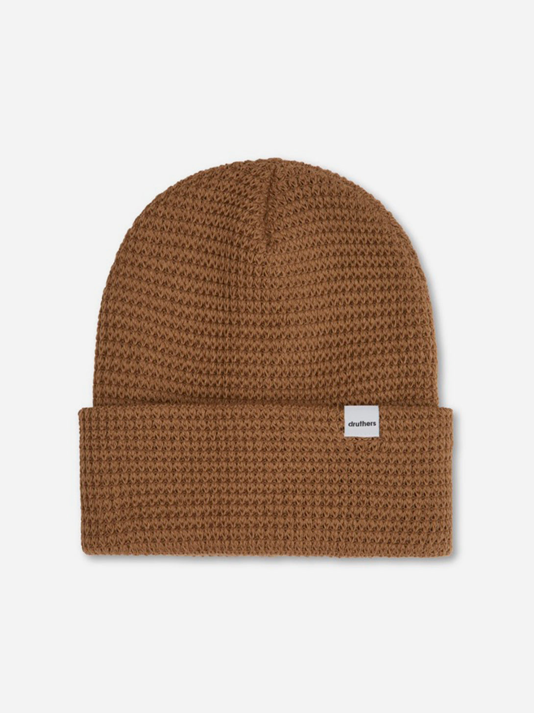 Oatmeal Organic Cotton Waffle Knit Beanie Mens Winter Fall Accessory