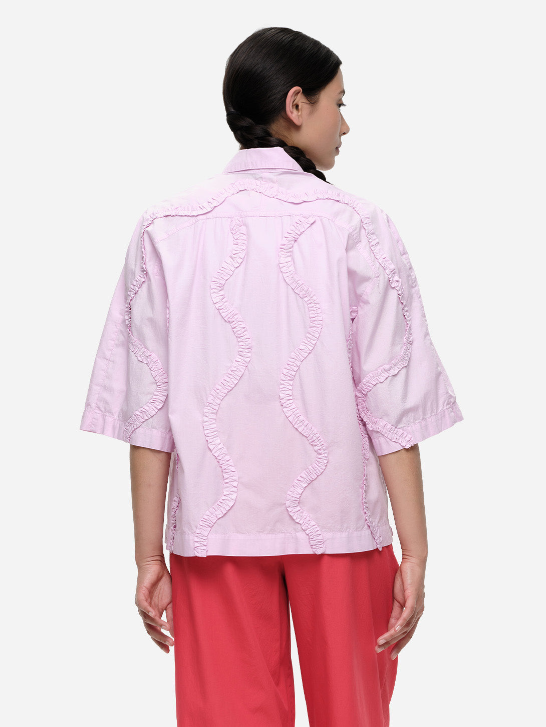 Light Pink Taylor Womens Short Sleeve Button Down Shirt Our Sister 