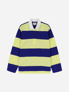 Yellow Lennon Womens Long Sleeve Collared Striped Polo Our Sister Clothing 