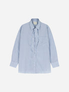 Light Blue Tally S Shirt Womens Striped Long Sleeve Woven Shirt Our Sister 
