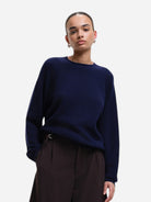 Navy Teddy Bear Knitwear Womens Pullover Sweater ur Sister Clothing