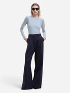 Navy Pansmokey Pants Womens Relaxed Fit Trouser Pants Our Sister Clothing